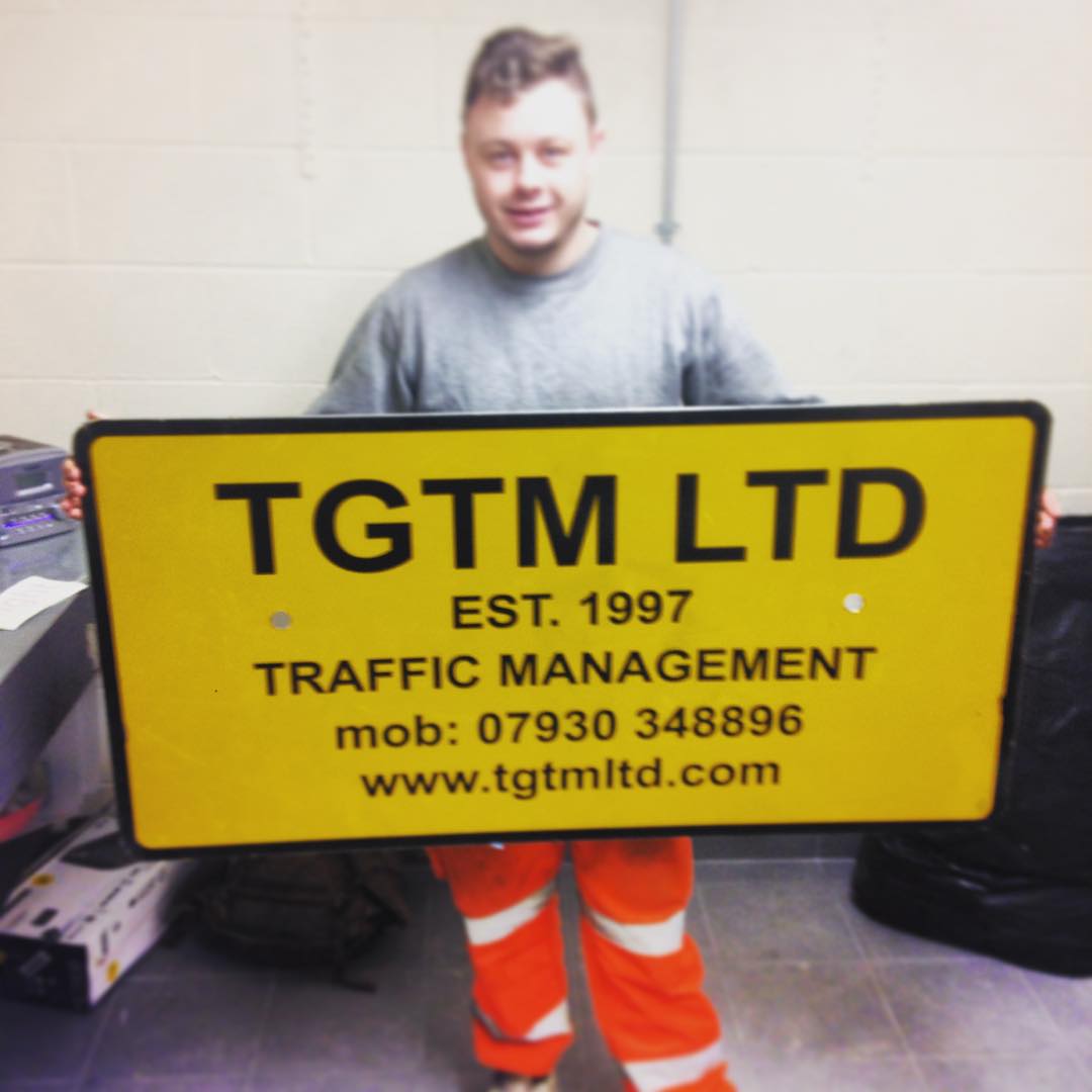 Very well done on the first sign. #trafficmanagementlondon #trafficmanagement #sign #signmaking #tgtm #tgtmltd