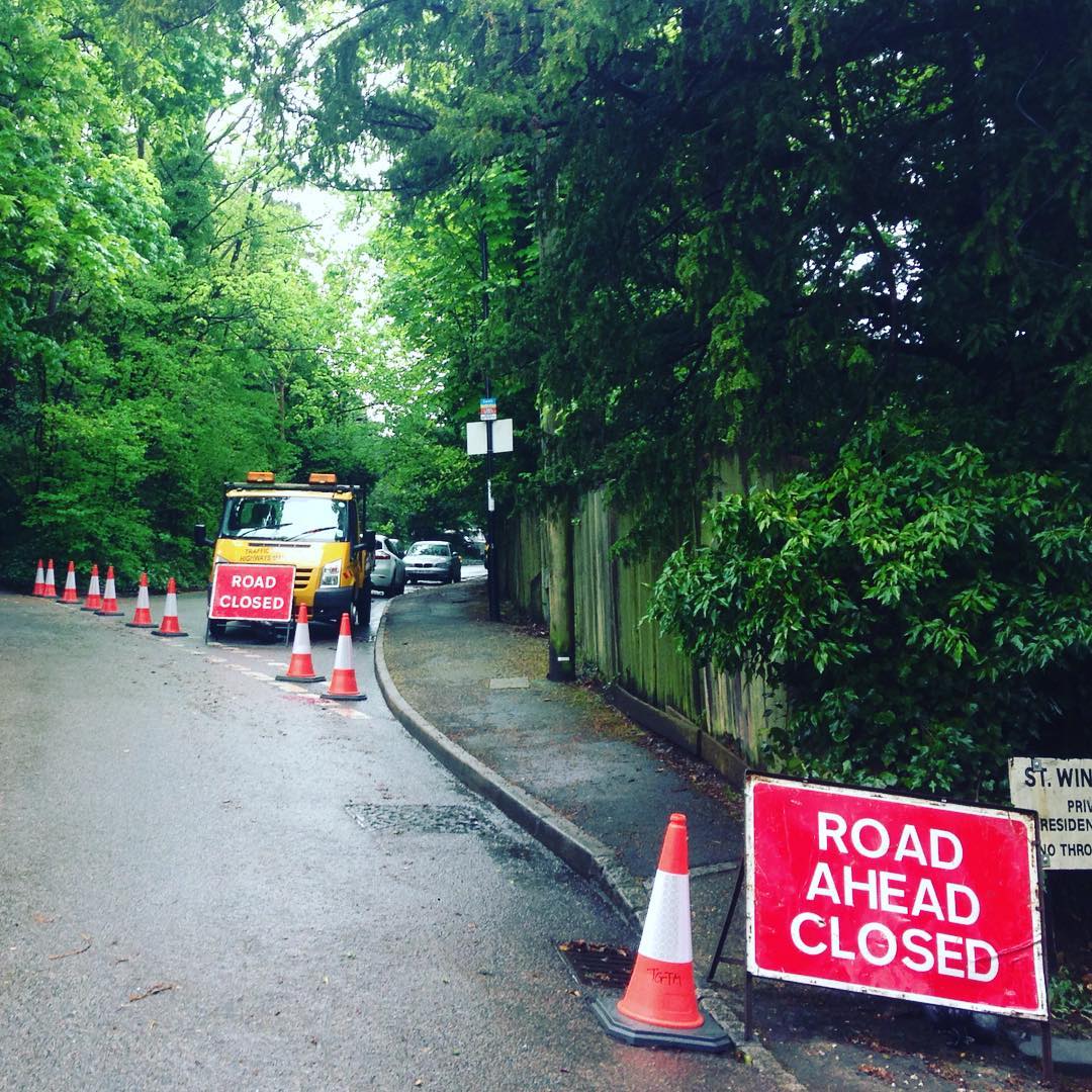 Road Closure in Kenley. #trafficmanagement