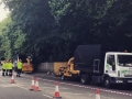 Two-Way Traffic Light set up today for Tree Surgeons #trafficmanagement #treesurgery #london