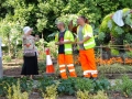 Traffic Management Operatives providing assistance in a London park